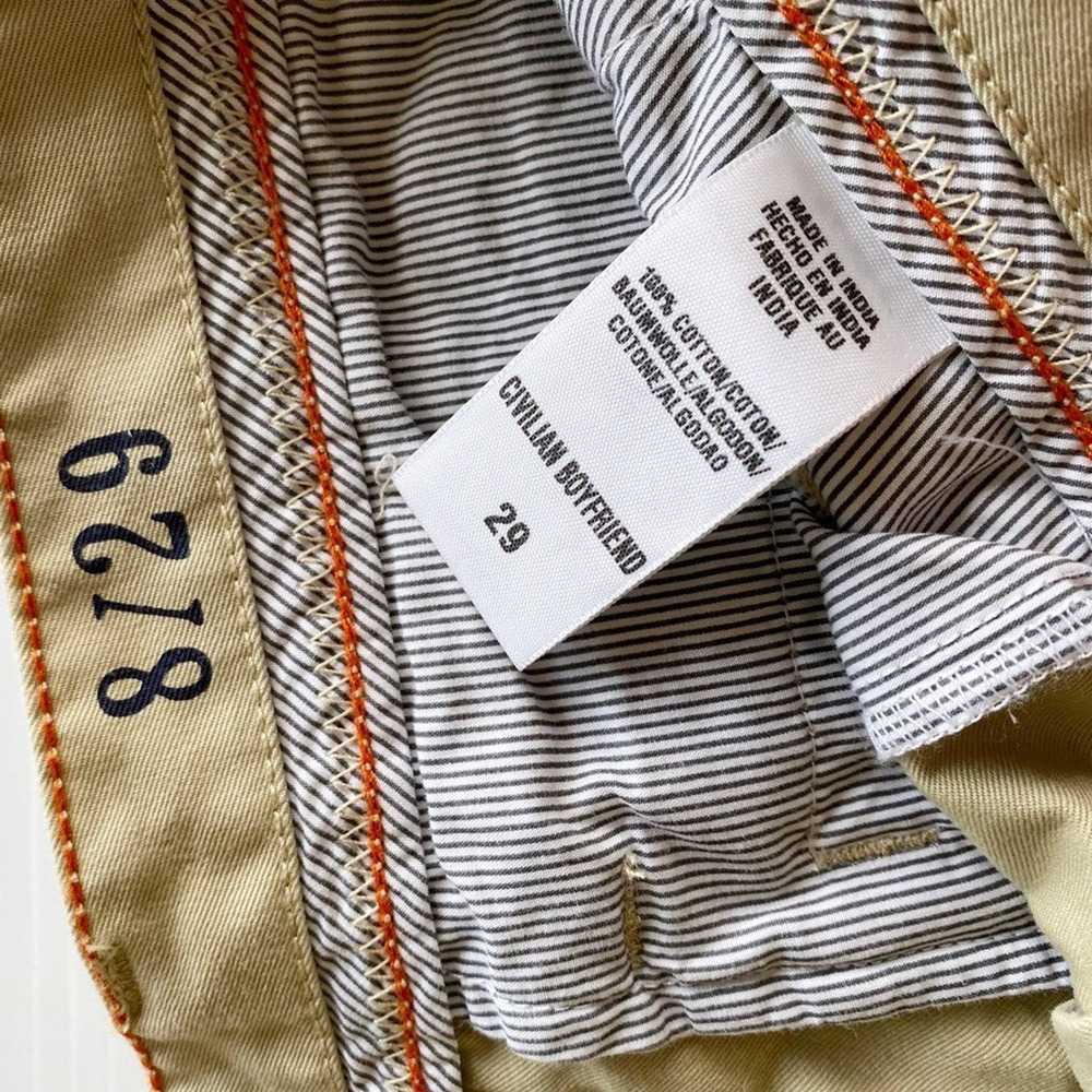 Lucky Brand Pants Womens Size 8 Slouchy Civilian Boyfriend Chino Style 7W20174 - Picture 5 of 11